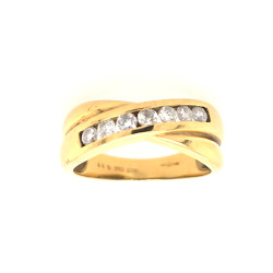 Pre Owned 18ct Diamond Twist Eternity Ring ZX110